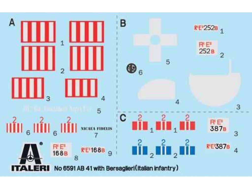 ITALERI 1/35 AB 41 with Bersaglieri Italian Infantry