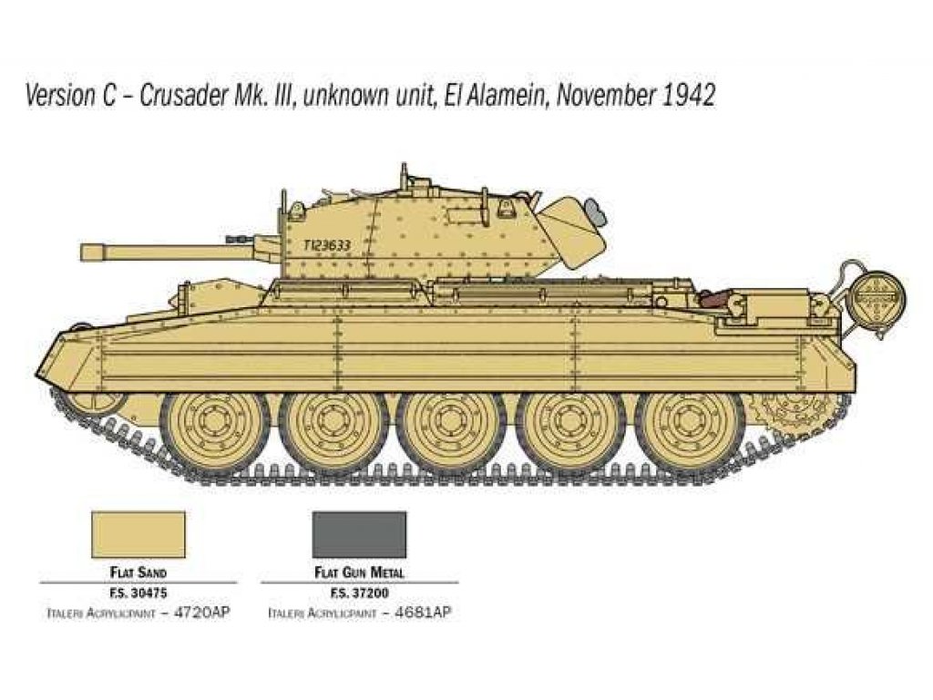 ITALERI 1/35 Crusider Mk.III with British Tank Crew