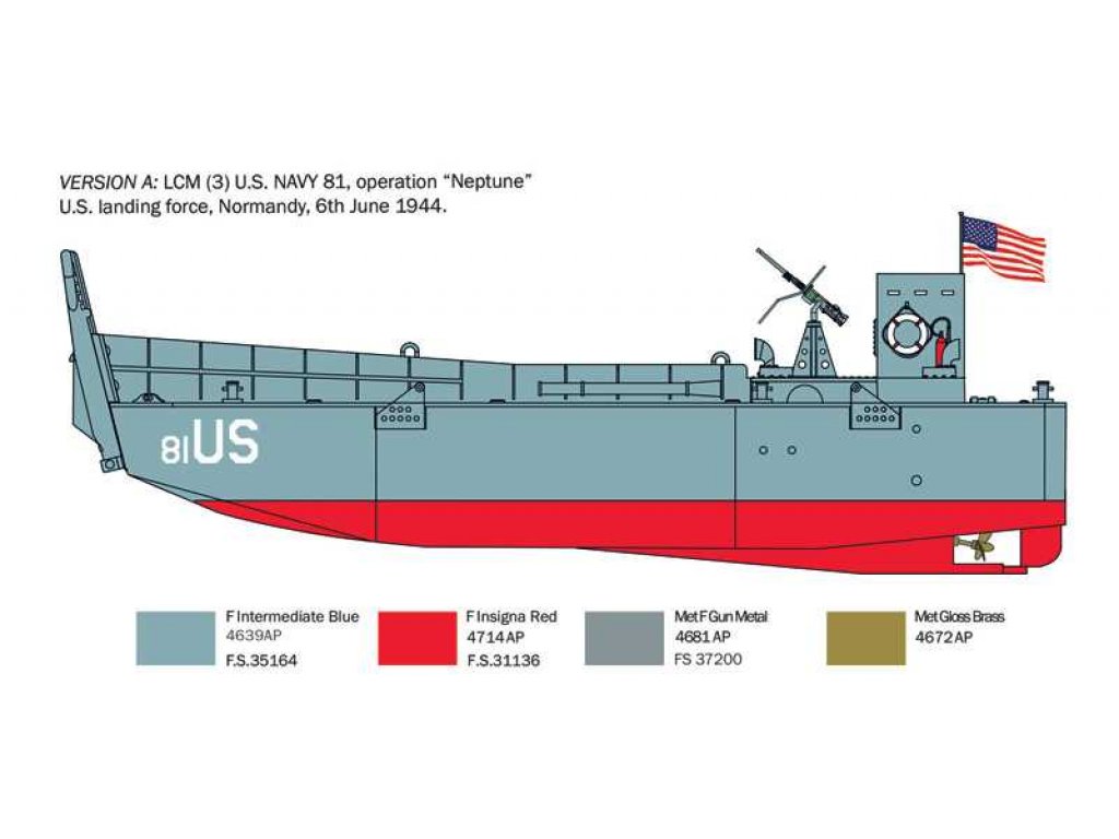 ITALERI 1/35 LCM3 U.S Landing Craft