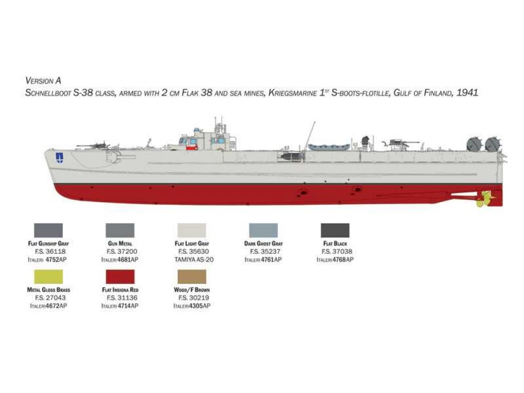 ITALERI 1/35 SCHNELLBOOT S-26/S-38