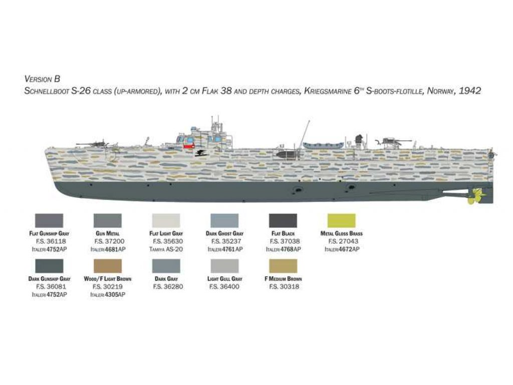 ITALERI 1/35 SCHNELLBOOT S-26/S-38