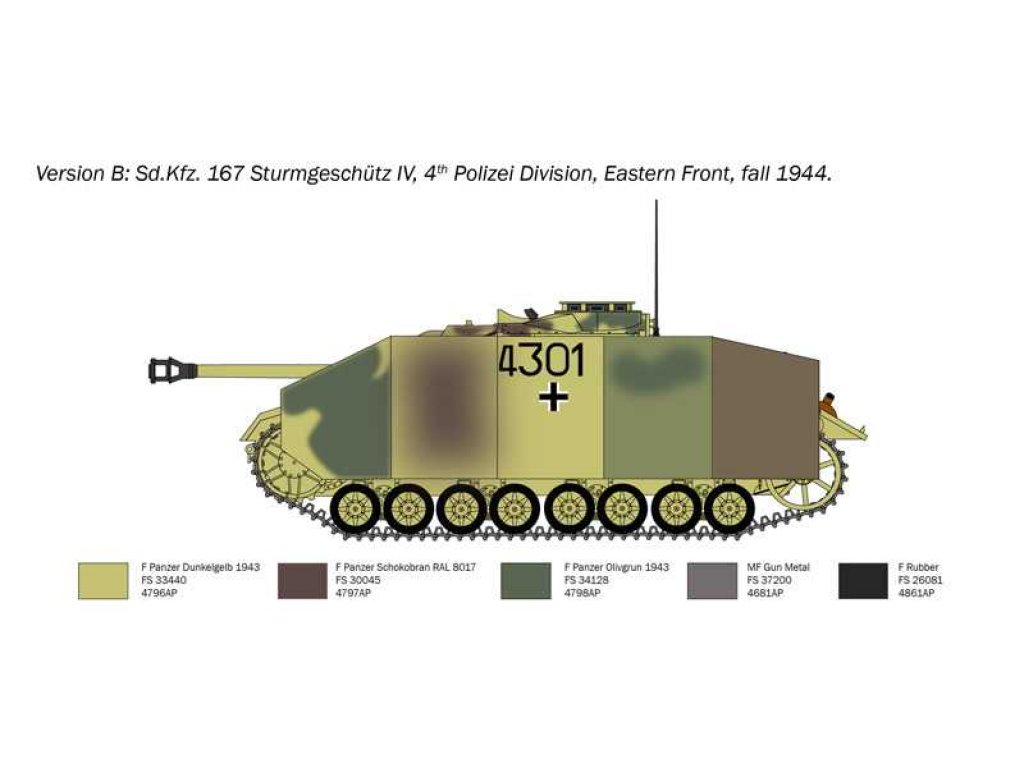 ITALERI 1/35 Sd.Kfz. 167 Sturmgeschütz IV