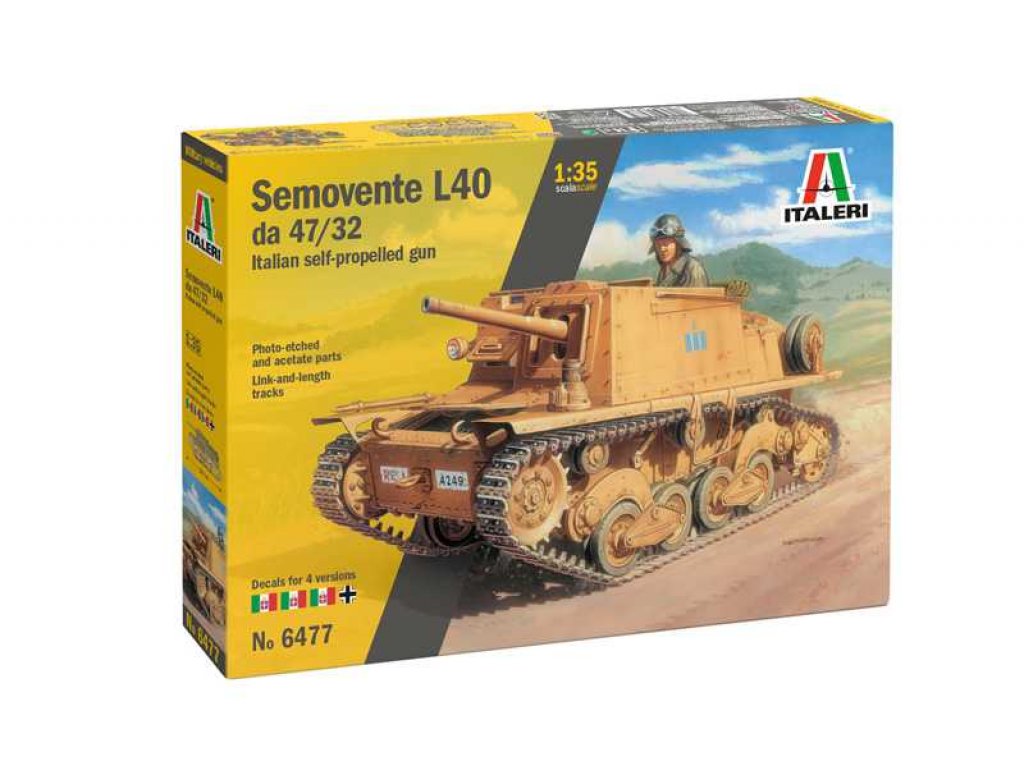 ITALERI 1/35 Semovente L40 da 47/32 Italian SPG