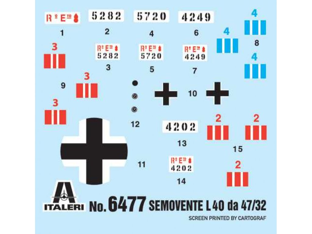 ITALERI 1/35 Semovente L40 da 47/32 Italian SPG