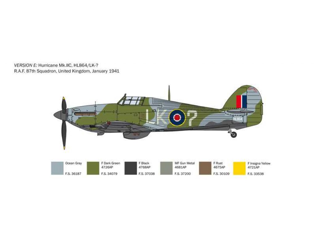 ITALERI 1/48 Hurricane Mk.IIC Night Fighter