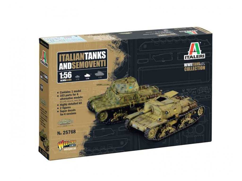 ITALERI 1/56 Italian tanks and semoventi 