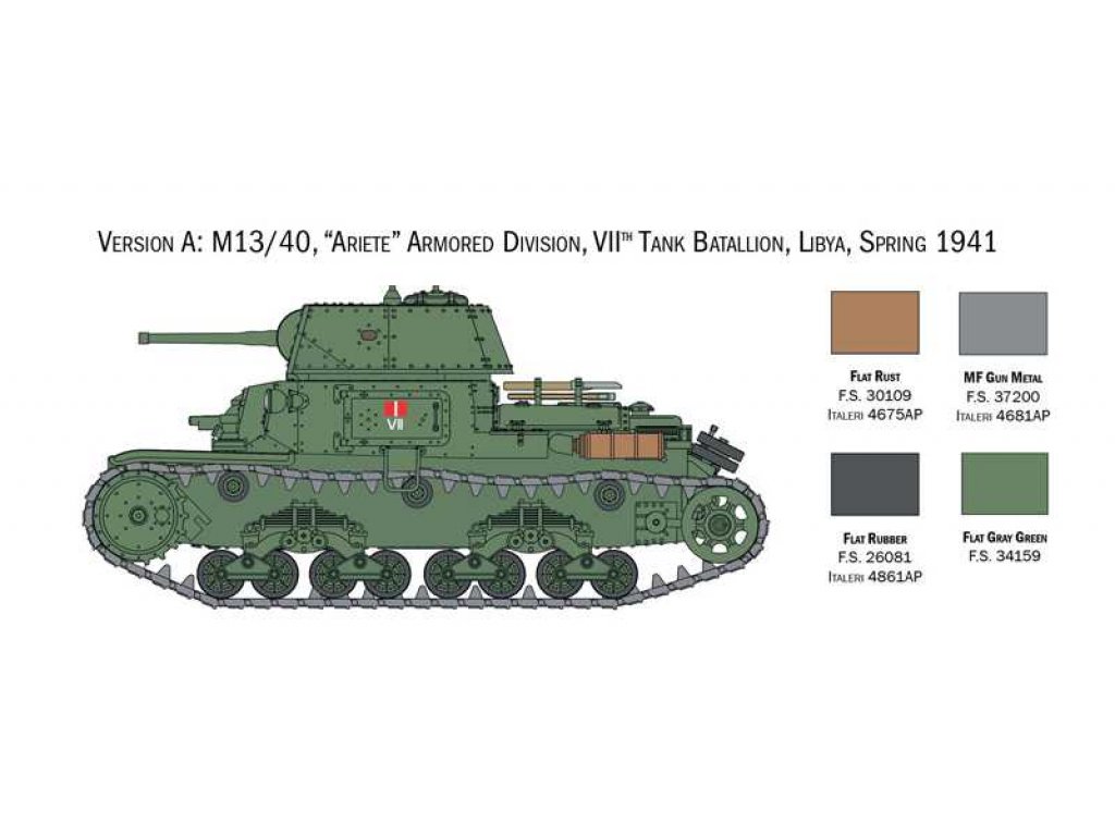 ITALERI 1/56 Italian tanks and semoventi 