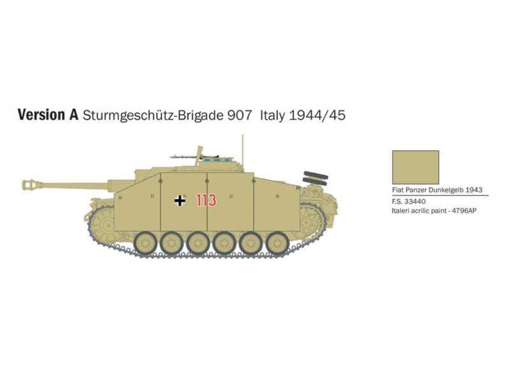 ITALERI 1/56 Sd. Kfz. 142/1 Sturmgeschütz III