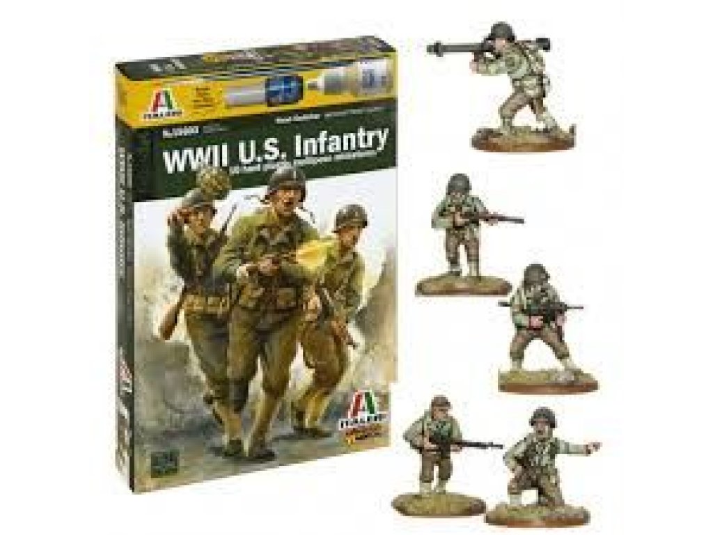 ITALERI 1/56 WWII Us Infantry
