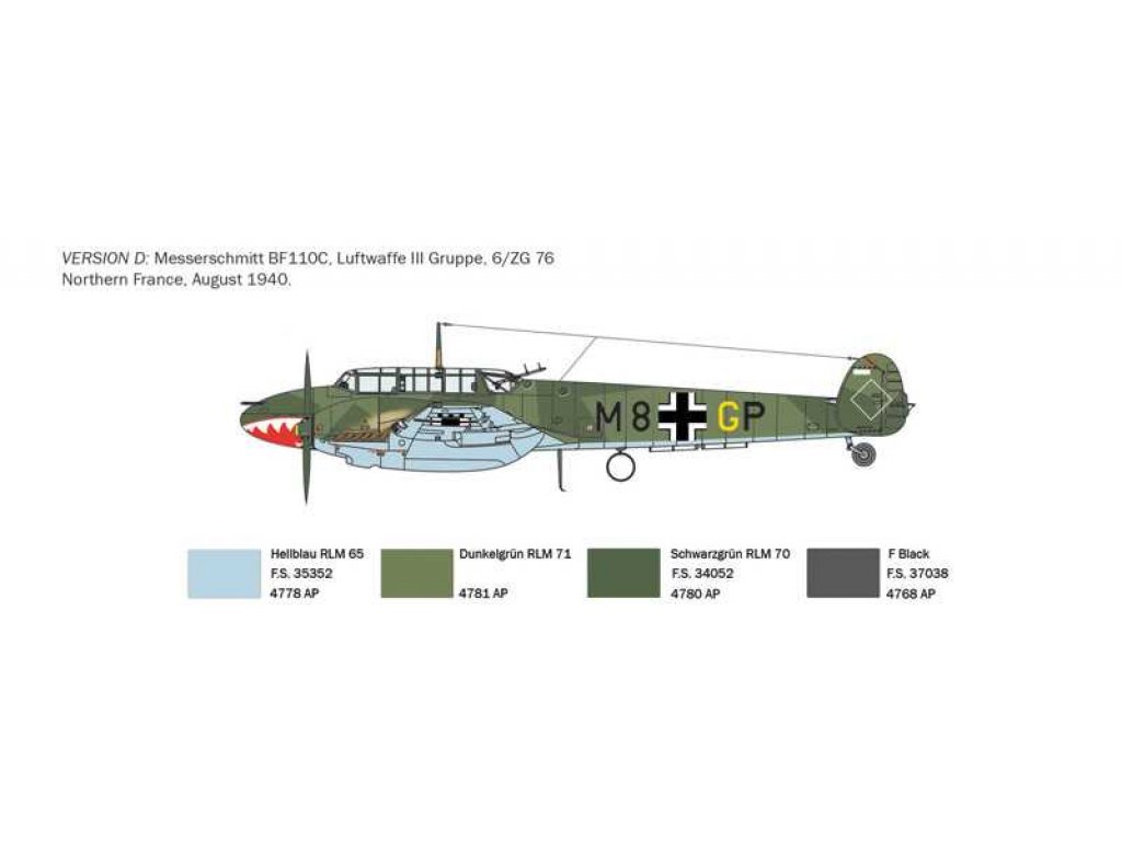 ITALERI 1/72 Bf-110 C3/C4 Zerstörer