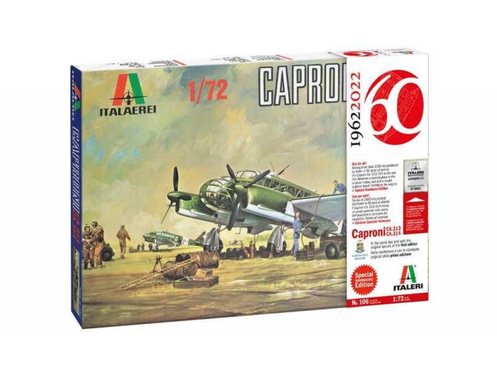 ITALERI 1/72 Caproni Ca. 313/314 Vintage Special Anniversary Edition