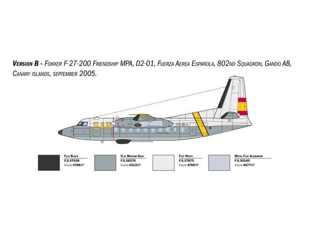 ITALERI 1/72 Fokker F-27 SAR