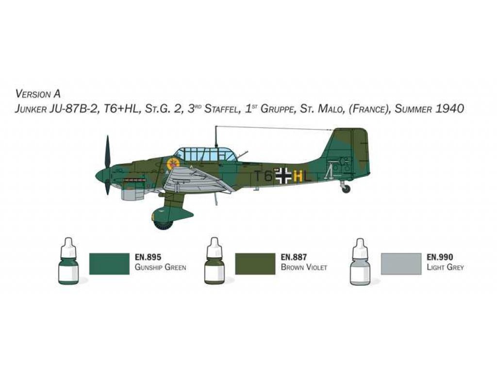 ITALERI 1/72 Ju 87B Stuka Complete Set