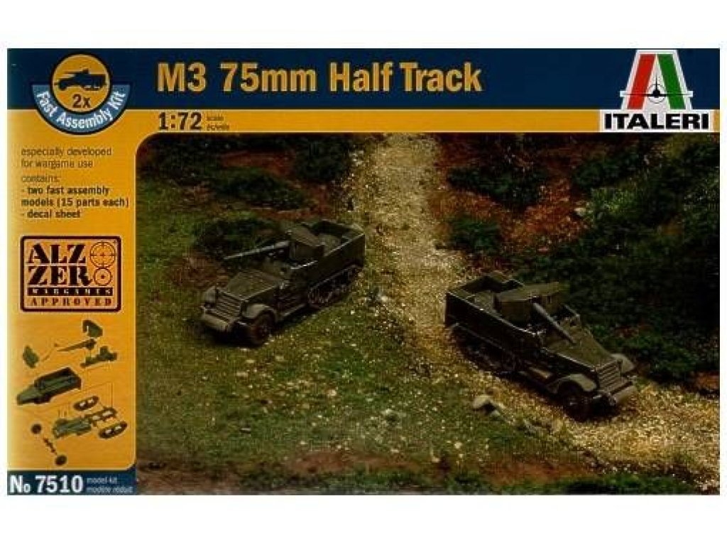 ITALERI 1/72 M3 75Mm Half Truck