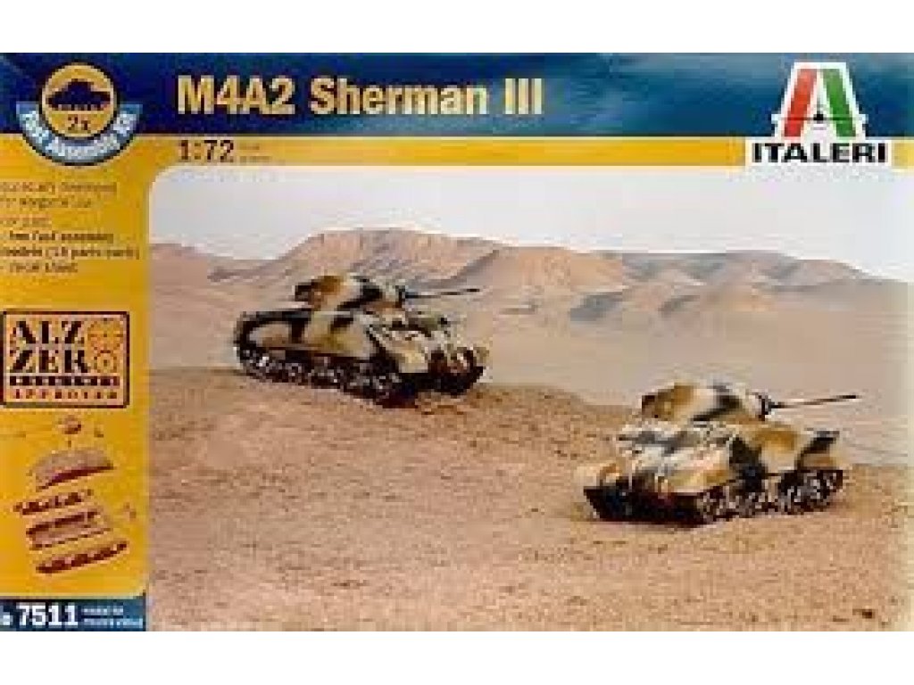 ITALERI 1/72 M4A2 Sherman