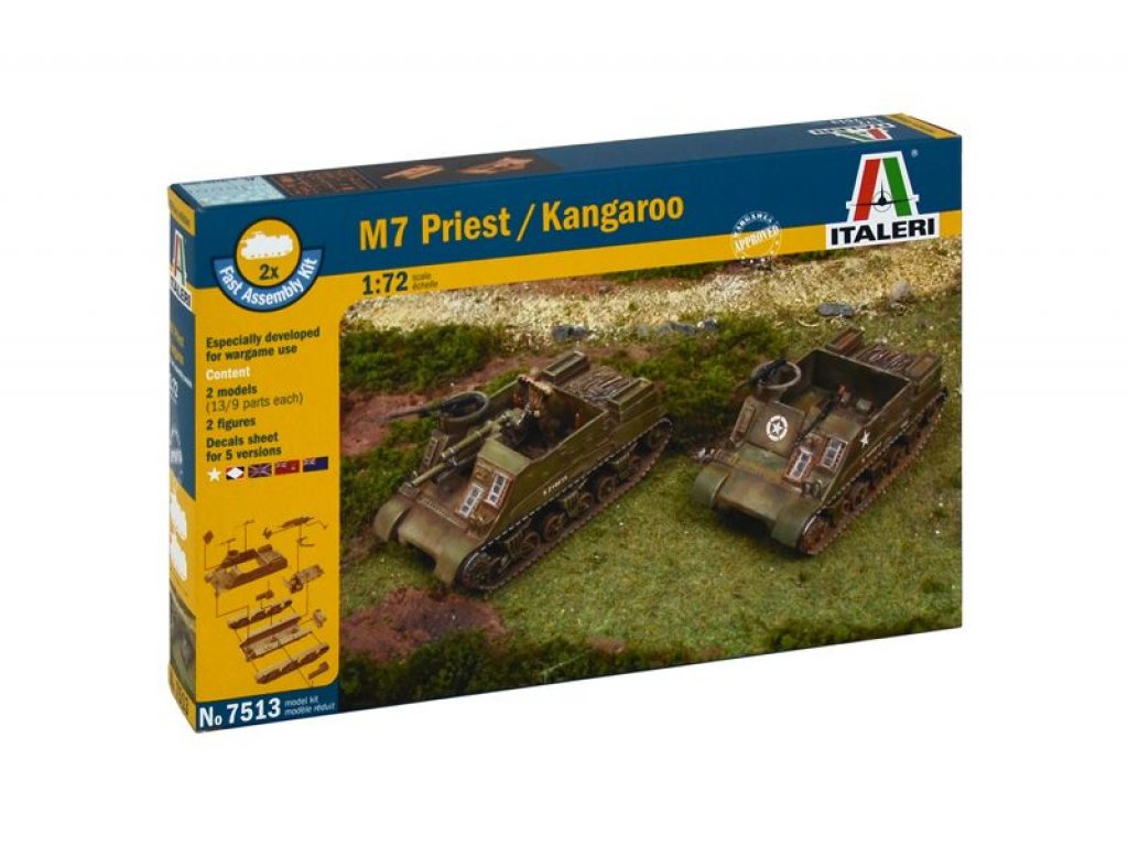 ITALERI 1/72 M7 Priest 105mm Gun