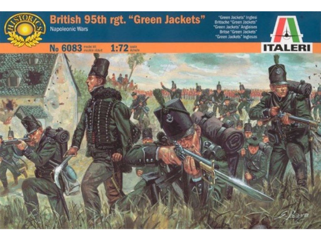 ITALERI 1/72 Napoleonic Wars: British 95th Regiment, Green Jackets
