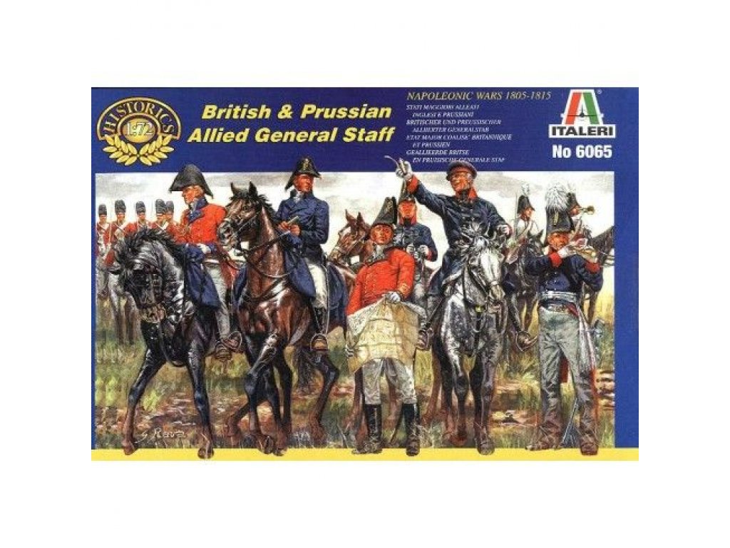 ITALERI 1/72 Napoleonic Wars: British/Prussian Command Staff