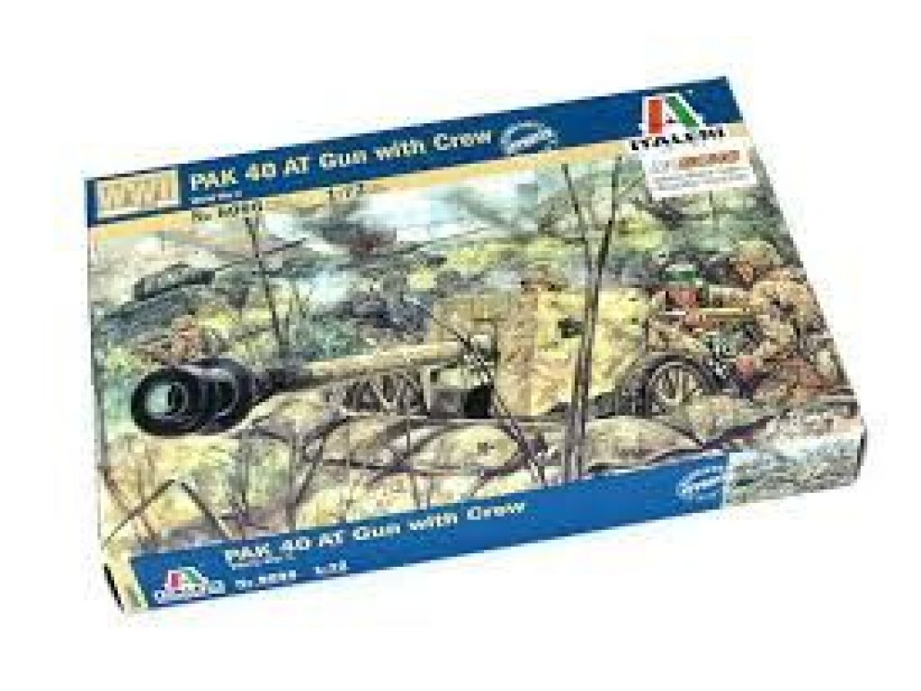 ITALERI 1/72 WWII Pak40 w/Crew