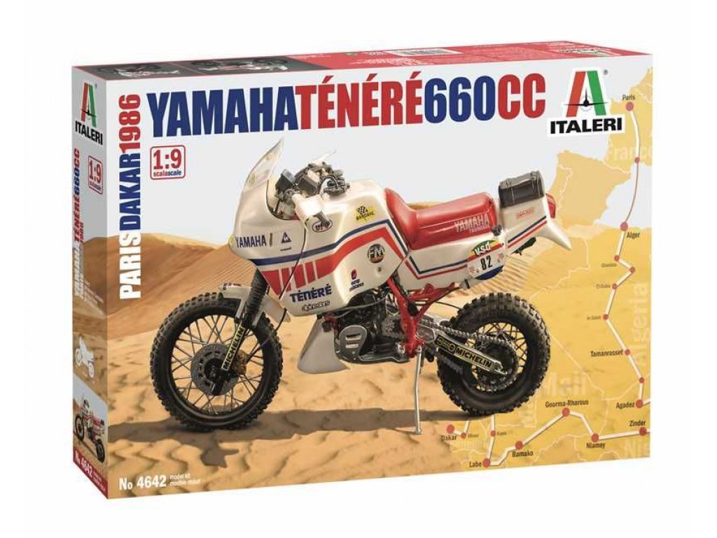 ITALERI 1/9 Yamaha Tenere 660 cc Paris Dakar 1986