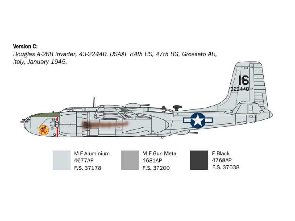 ITALERI 1274 1/72 A-26A/B Invader