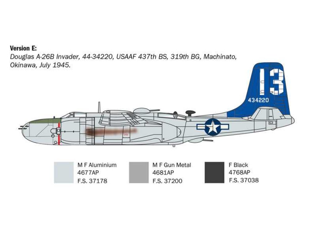 ITALERI 1274 1/72 A-26A/B Invader