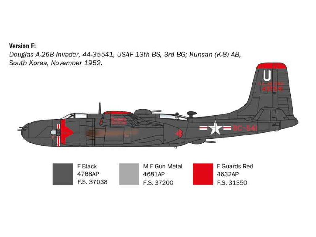 ITALERI 1274 1/72 A-26A/B Invader