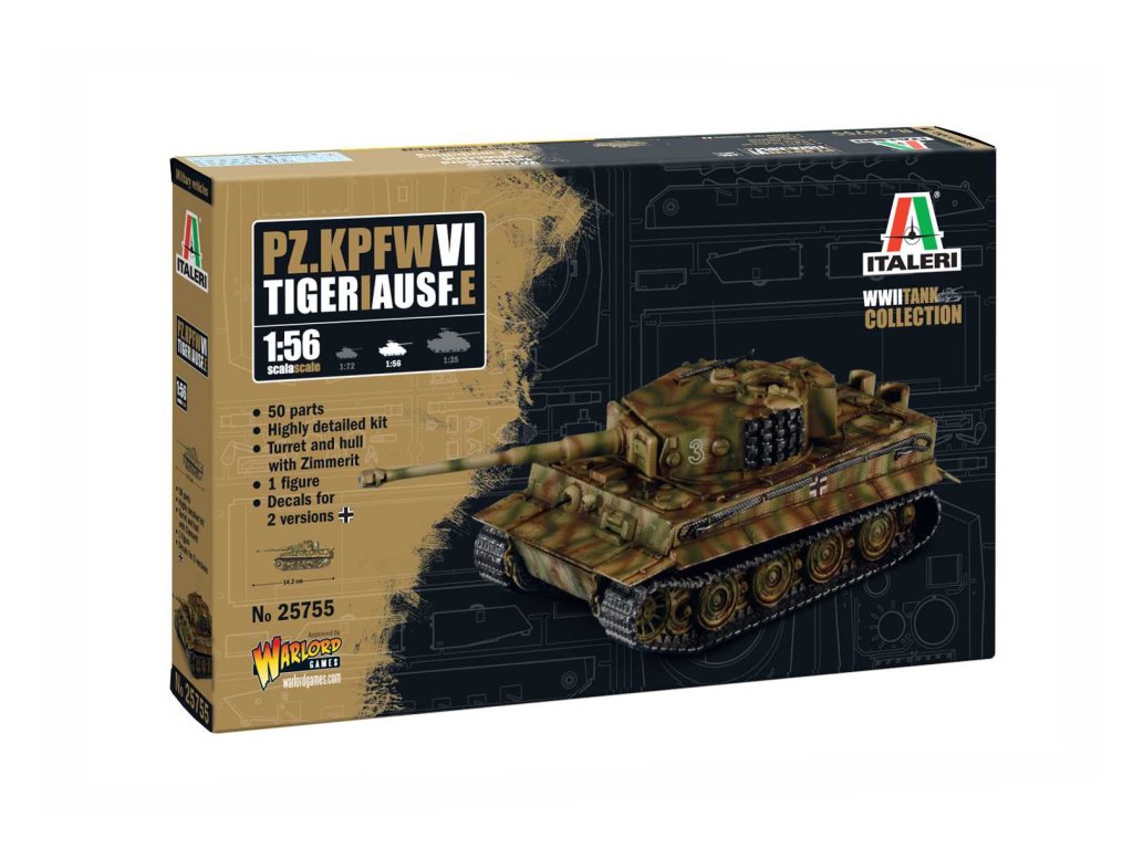 ITALERI 25755 1/56 Pz. Kpfw. VI Tiger I
