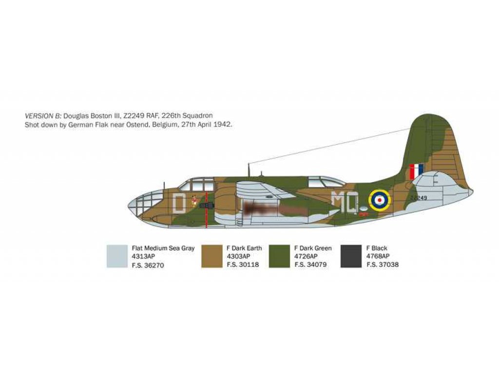 ITALERI 2656 1/48 A-20B / Boston Mk.III 