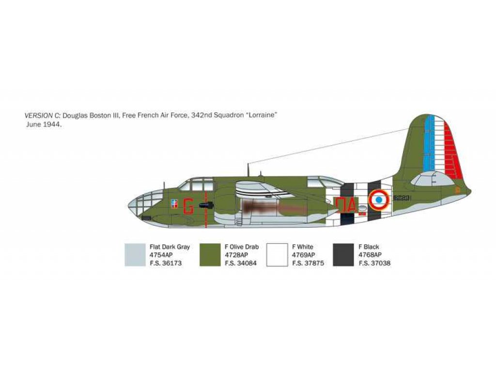 ITALERI 2656 1/48 A-20B / Boston Mk.III 