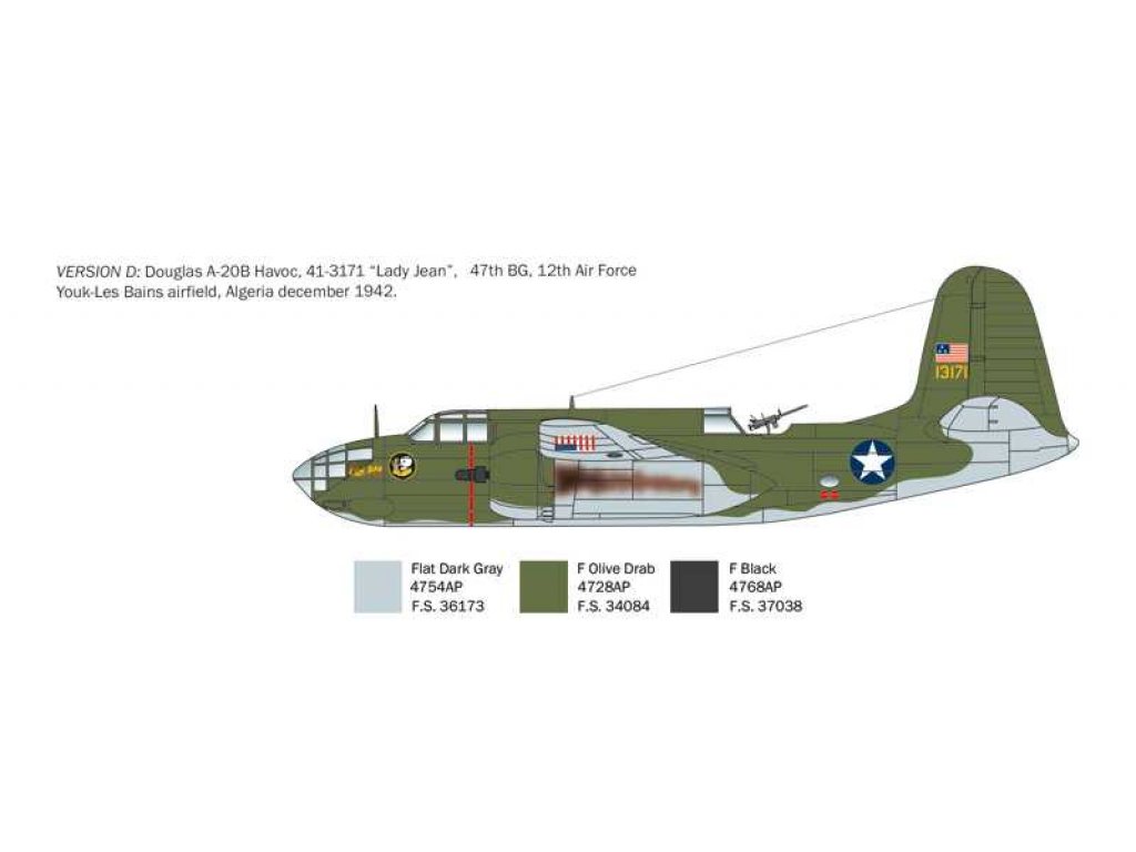 ITALERI 2656 1/48 A-20B / Boston Mk.III 