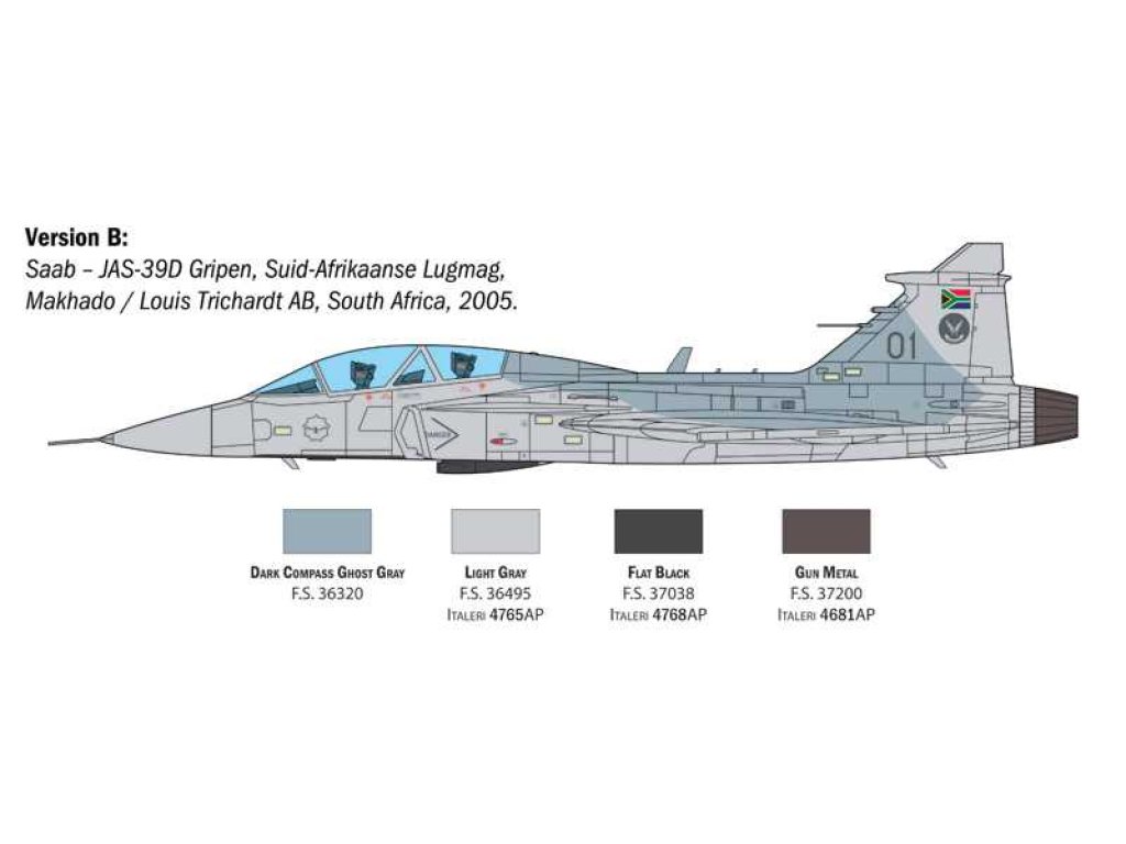 ITALERI 2664 1/48 JAS-39D Gripen 