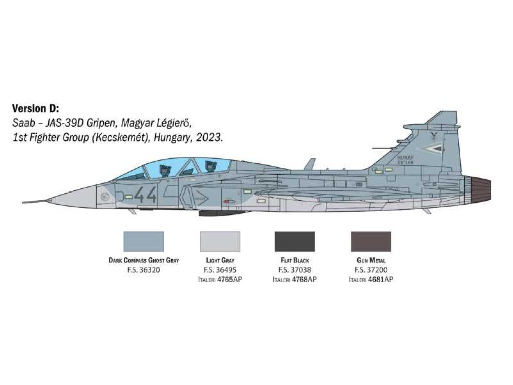 ITALERI 2664 1/48 JAS-39D Gripen 