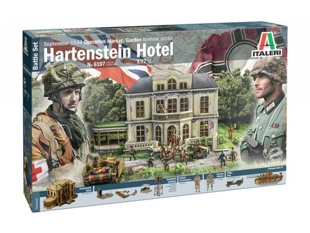 ITALERI 6107 1/72 Market Garden: Hotel Hartenstein Diorama Set