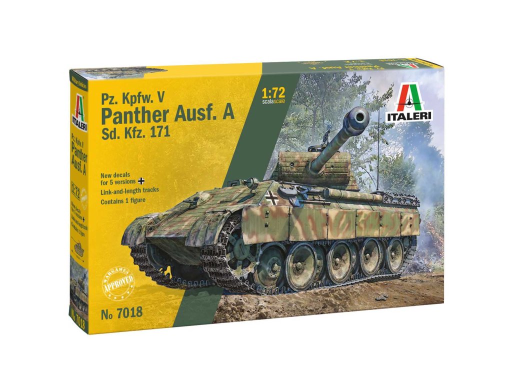 ITALERI 7018 1/72 Sd.Kfz. 171 Pz.Kpfw. V Panther Ausf. A 