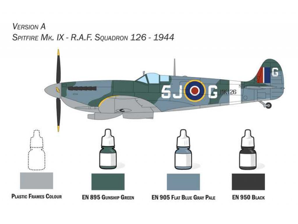 ITALERI 72007 1/72 Spitfire Mk. IX ModelSet