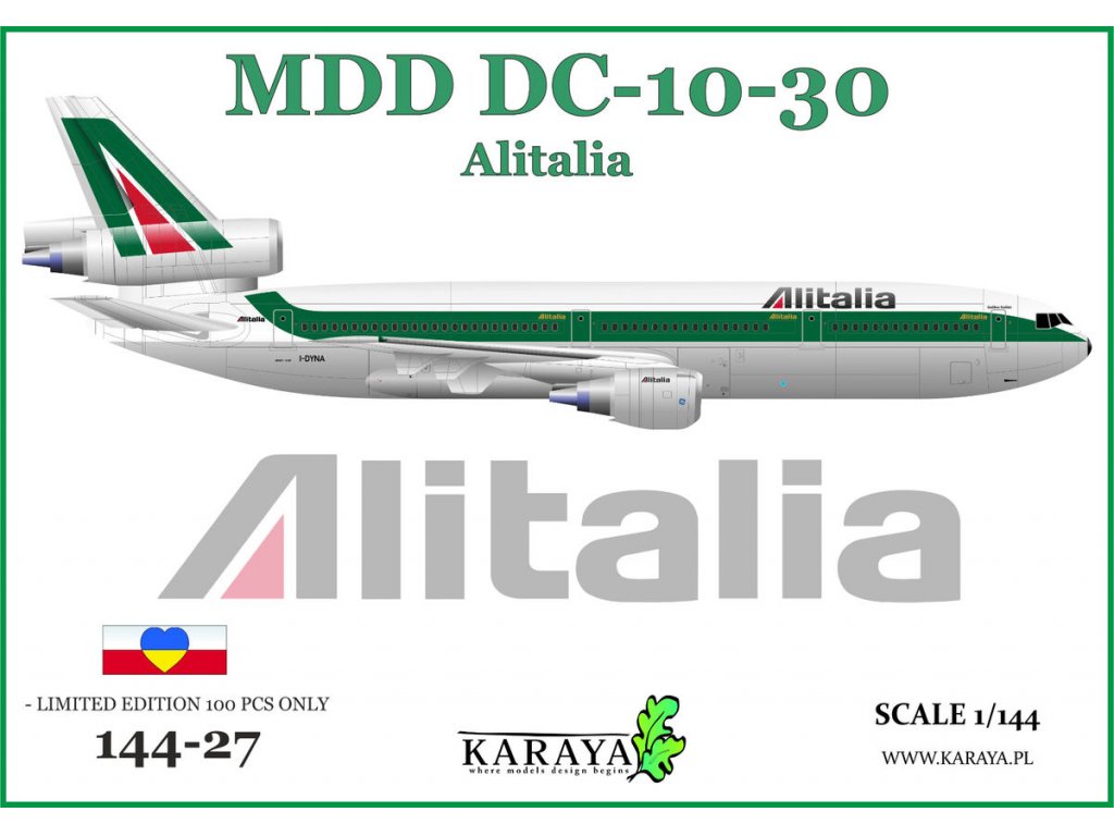 KARAYA 1/144 MDD DC-10-30 Alitalia