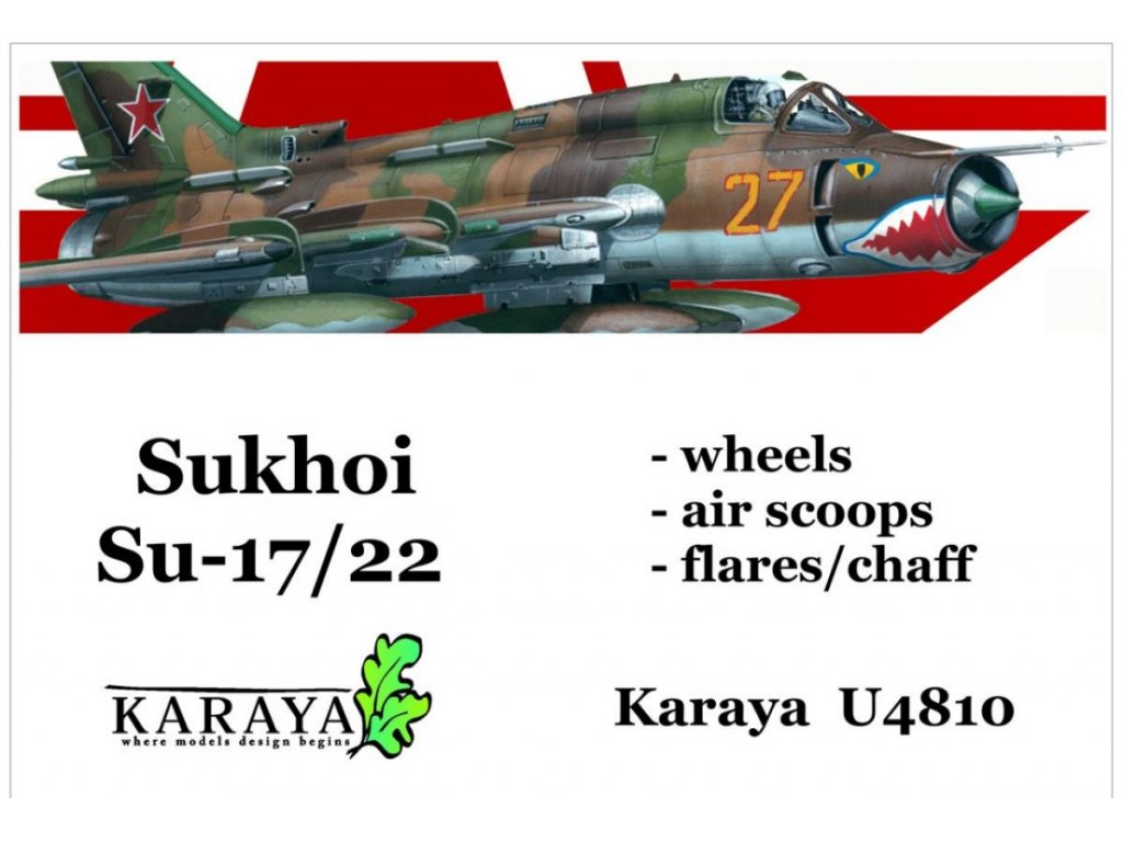 KARAYA 1/48 Sukhoi Su-17/22 Wheels Air Scoops Flares