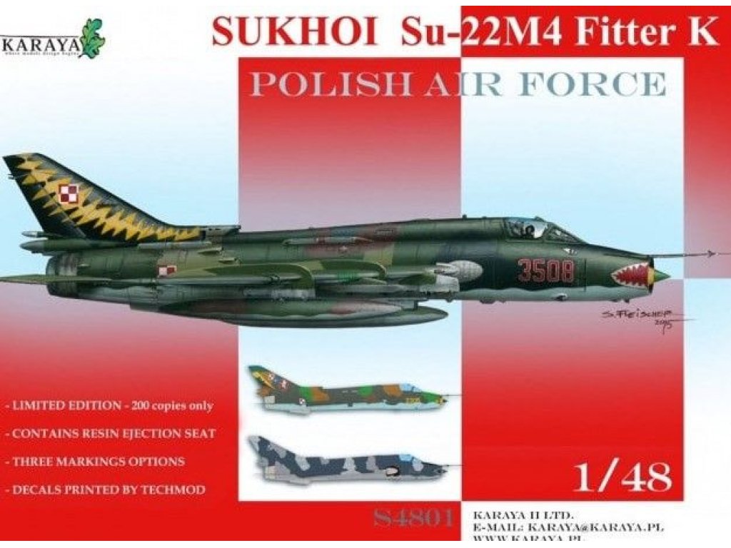 KARAYA 1/48 Sukhoi Su-22M4 Fitter K Polish Airforce