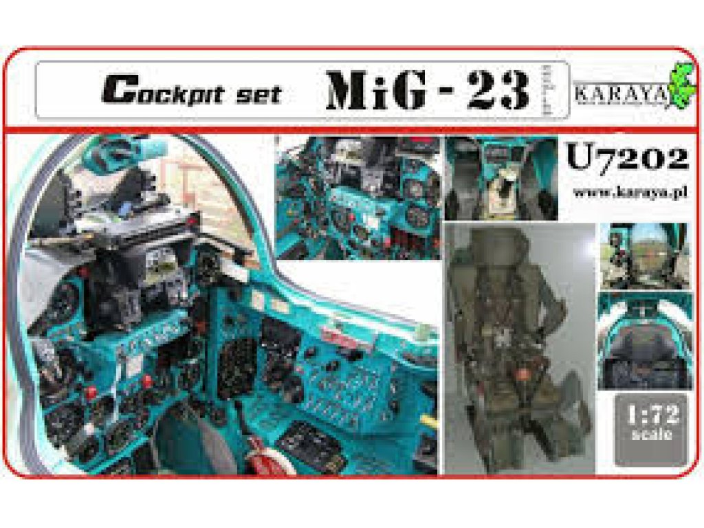 KARAYA U7202 1/72 MiG-23 Cockpit Set exRV