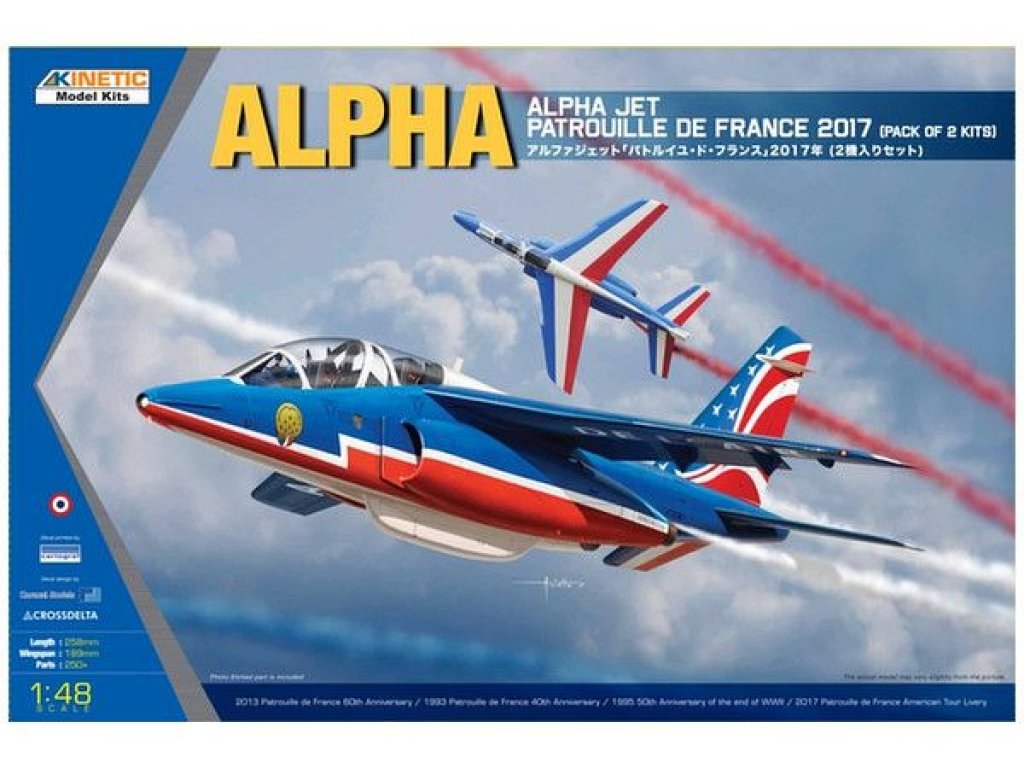 KINETIC 1/48 Alpha Jet Patrouille de 2017 1 kit