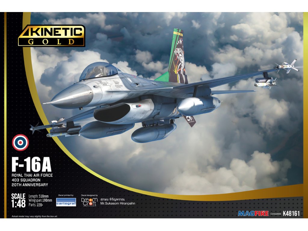 KINETIC 1/48 F-16A THAI AF with IRIS-T 