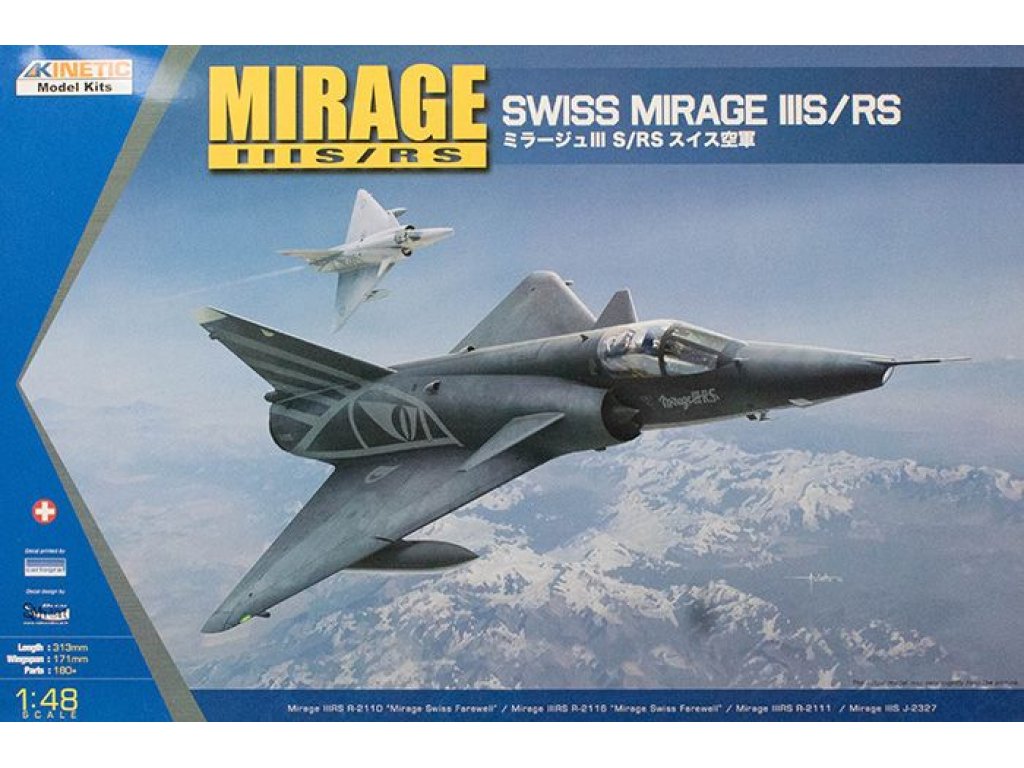 KINETIC 1/48 Mirage IIIS/RS