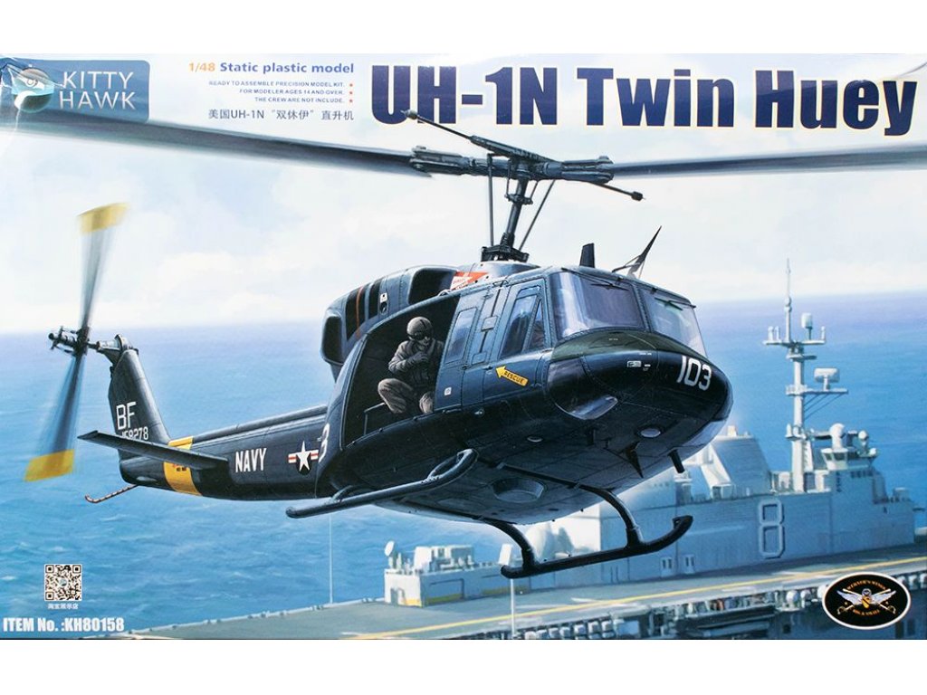 KITTYHAWK 1/48 UH-1N Twin Huey