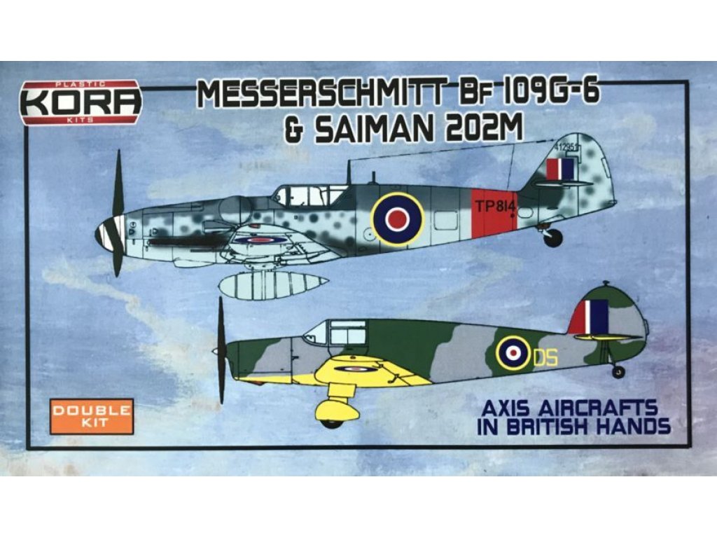 KORA MODELS 1/72 Bf 109G-6 Saiman 202M in British Hands 2in1