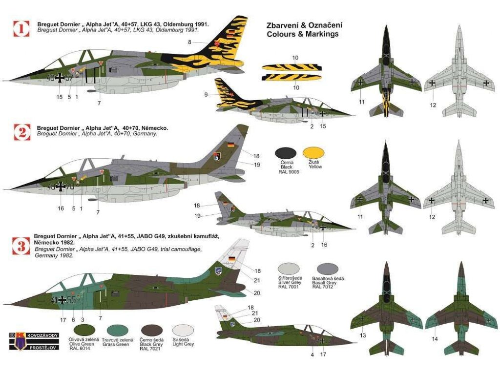 KOVOZÁVODY 1/72 Alpha Jet A Luftwaffe