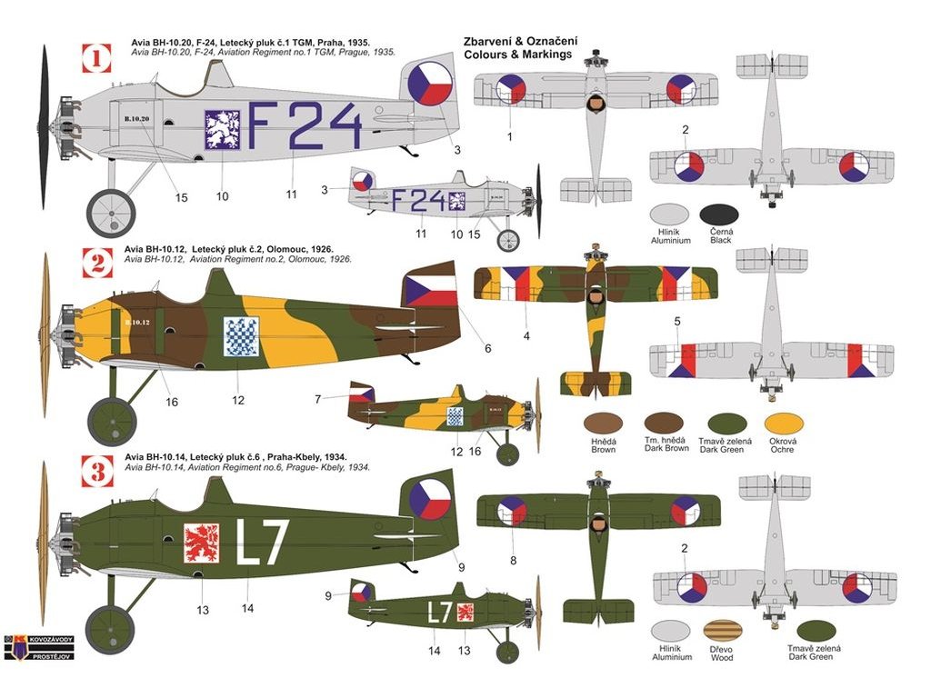 KOVOZÁVODY 1/72 Avia B-10 Military 