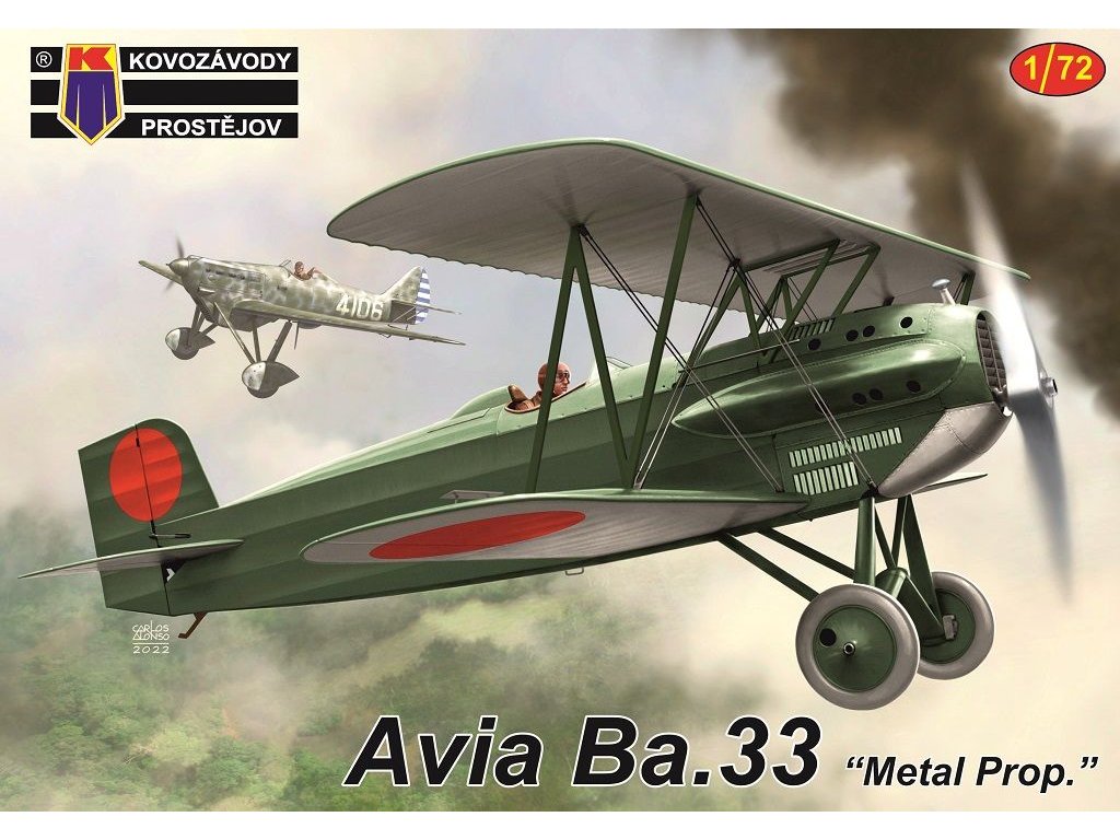 KOVOZÁVODY 1/72 Avia Ba.33 Metal Prop. 3x camo