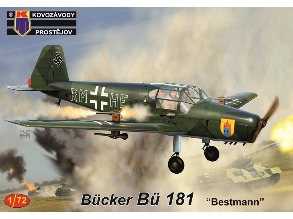 KOVOZÁVODY 1/72 Bücker Bü 181 Bestmann