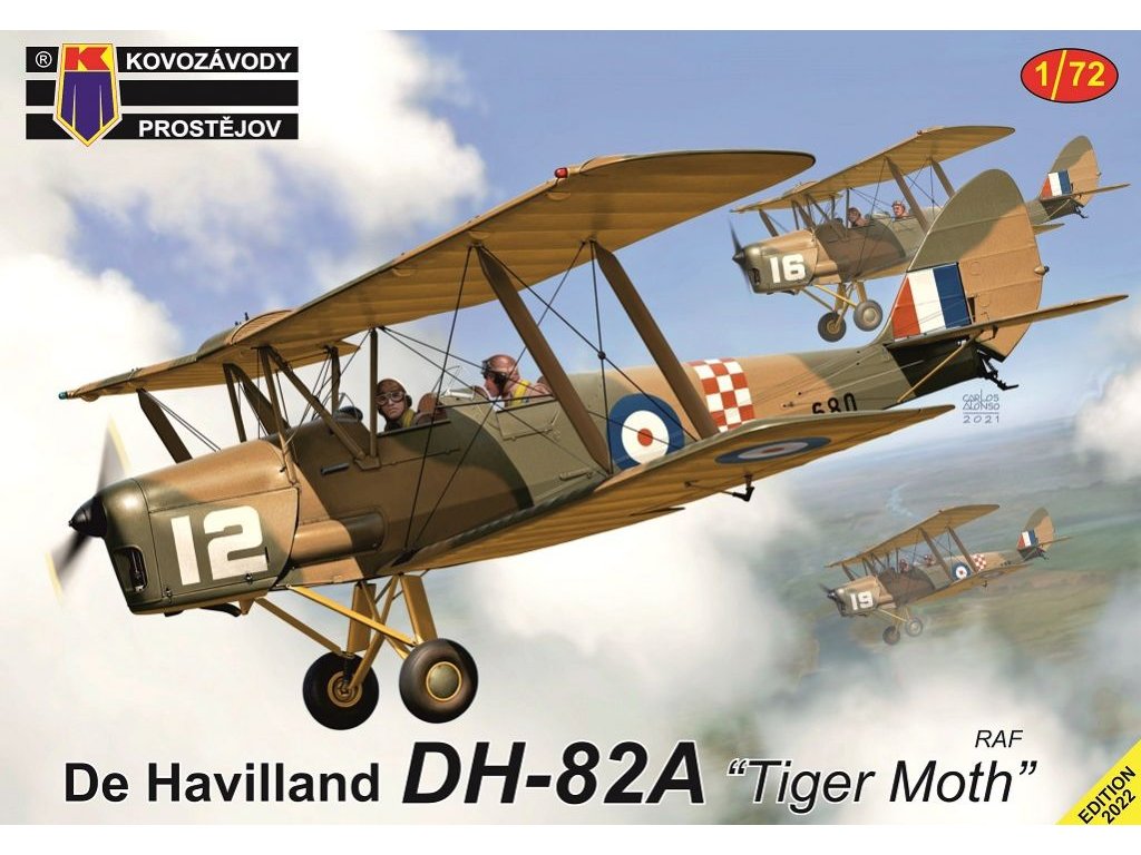 KOVOZÁVODY 1/72 DH-82A Tiger Moth RAF 3x camo